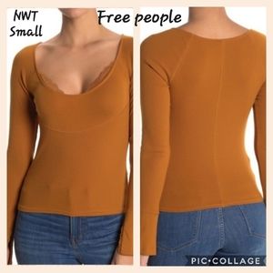 NWT Free people Bit of Lace Layering Top